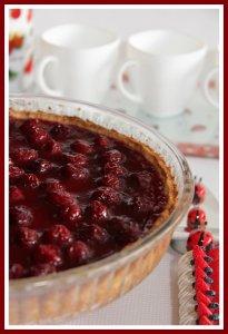 Otkrytyy pirog s tvorogom i vishney 2