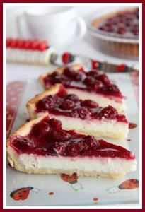 Otkrytyy pirog s tvorogom i vishney 1
