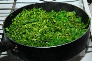 Omlet so shpinatom. master-klass 5