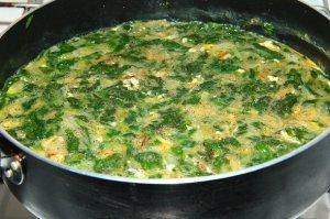Omlet so shpinatom. master-klass 7