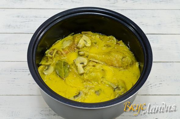 Myaso Kuritsa s gribami v smetannom souse master-klass 6