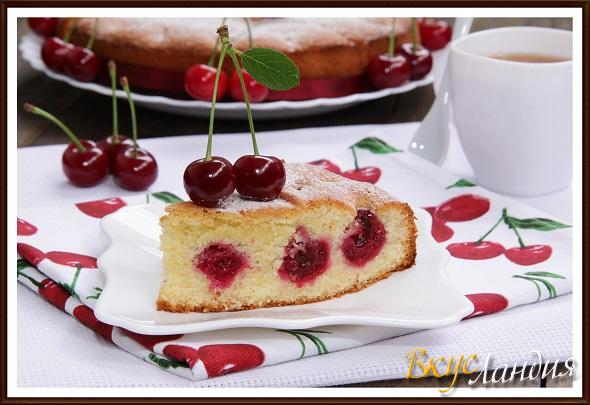 Pirog Nezhnyy s vishney 1