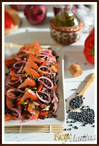 Salat iz chernoy chechevitsy Beluga 1