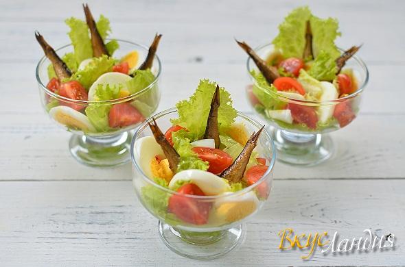 Salat so shprotami. master-klass 5
