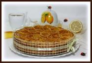 Лимонный пирог в карамели