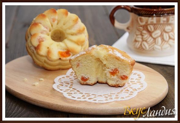 Кексы, маффины с курагой Нежные