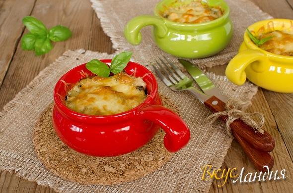 Жульен с курицей и грибами