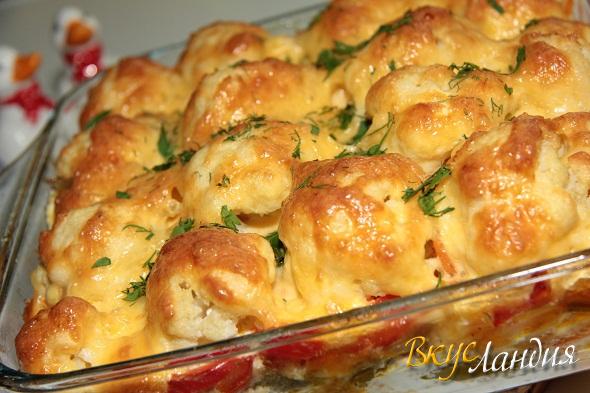 Овощная запеканка со стручковой фасолью