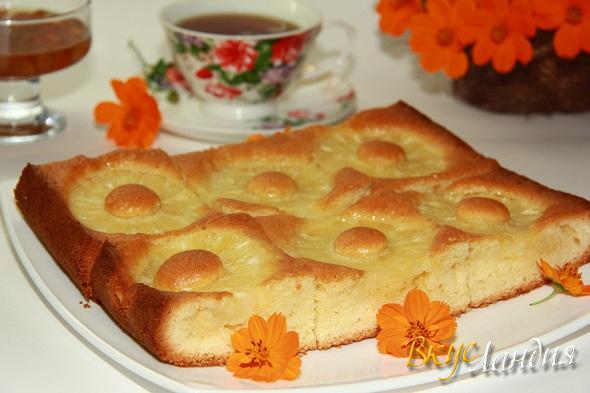 Пирог с ананасами
