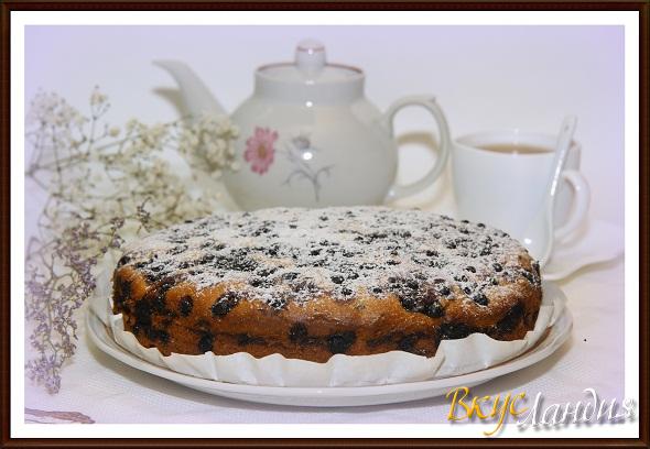 Пирог с черникой