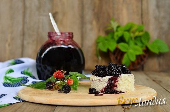 Жареное варенье из черной малины