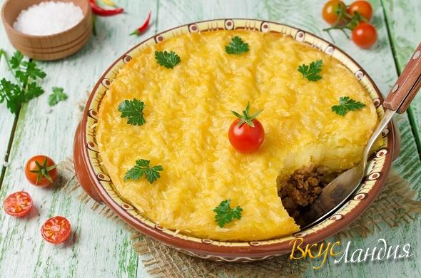 Картофельная запеканка с мясным фаршем