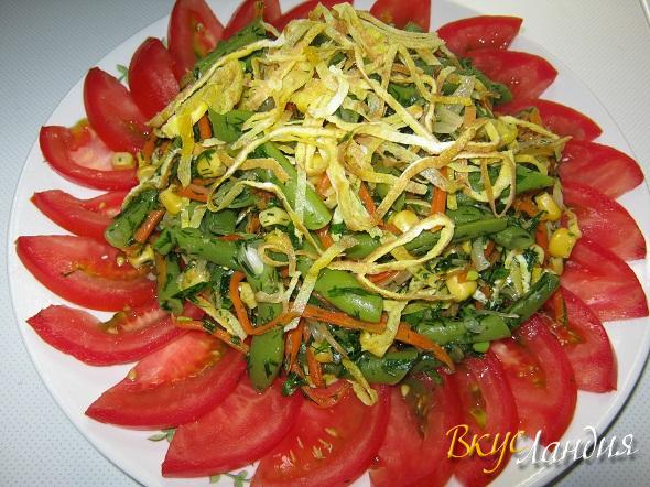 Овощное рагу из стручковой фасоли